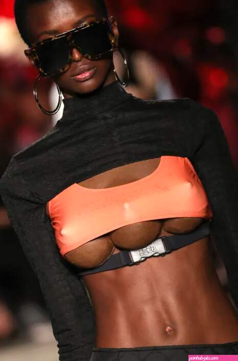 Models with three boobs grace the catwalk at weird Milan Fashion Week show