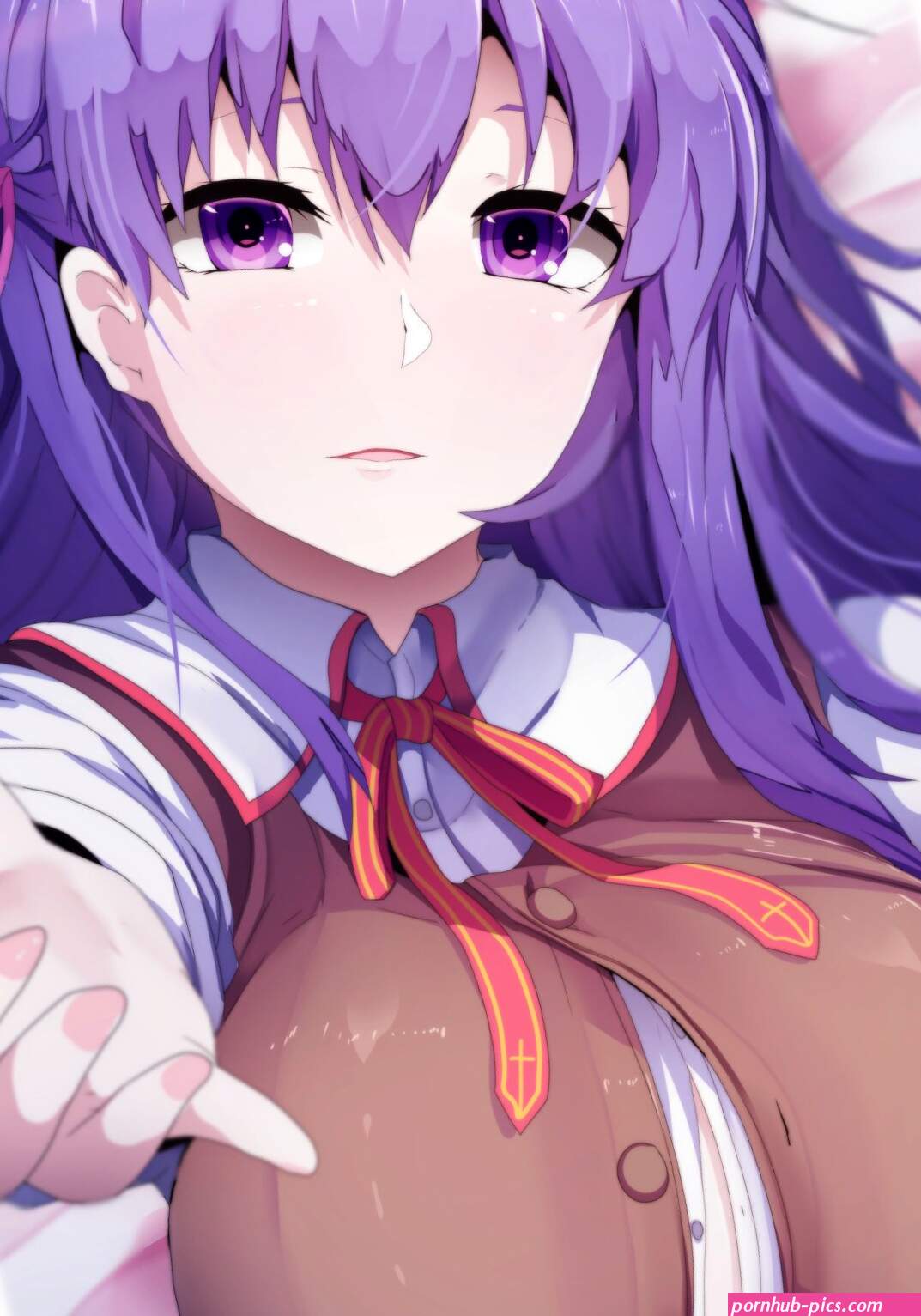 Anime fate series matou sakura big boobs lying down Gaming Mat Desk