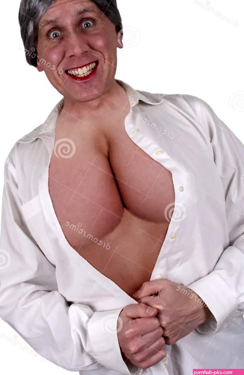 Funny Ugly Mature Senior Woman Big Breasts Boobs Stock Image