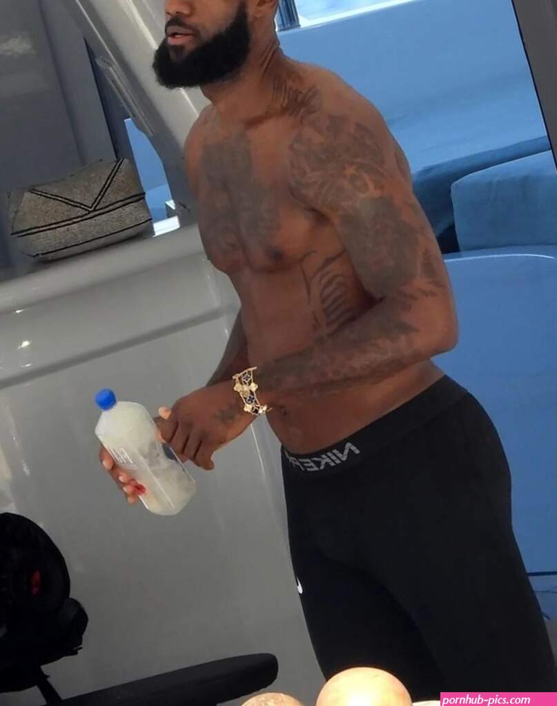 Lord have mercy: A shirtless Lebron James works out