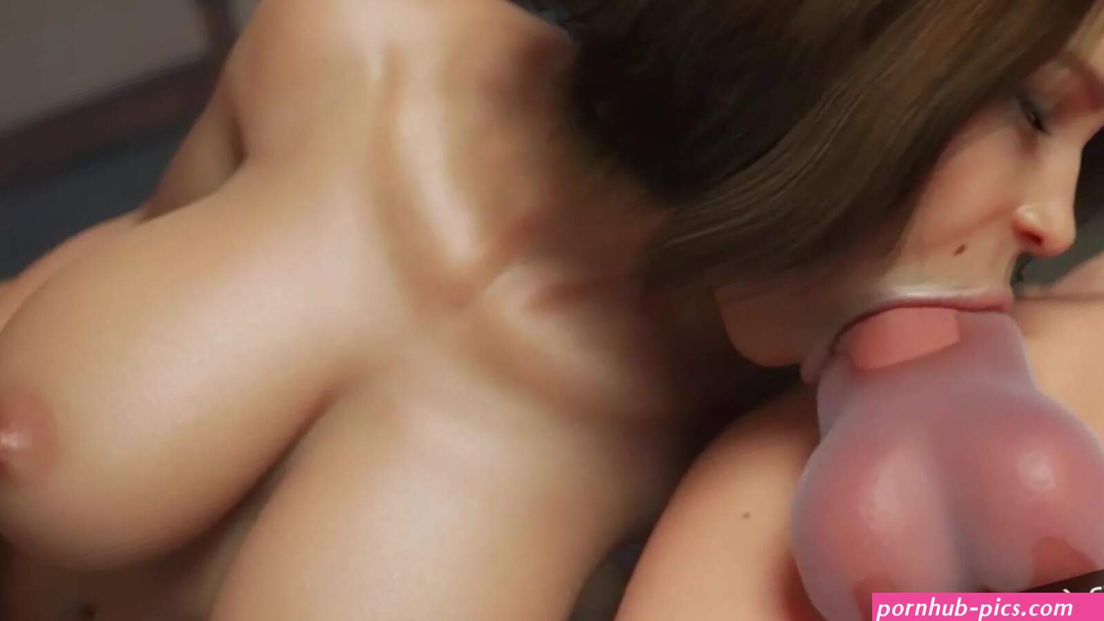 Short hair 3D MILF fucked by stepson