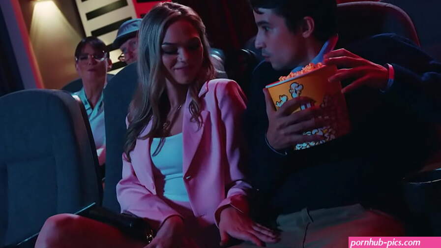 RISKY BLOWJOB For Movie Theatre PERVS! CAUGHT!