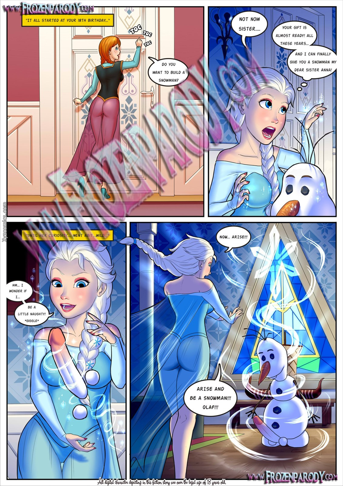 Frozen Parody 3 Porn comic Cartoon porn comics Rule 34 comic