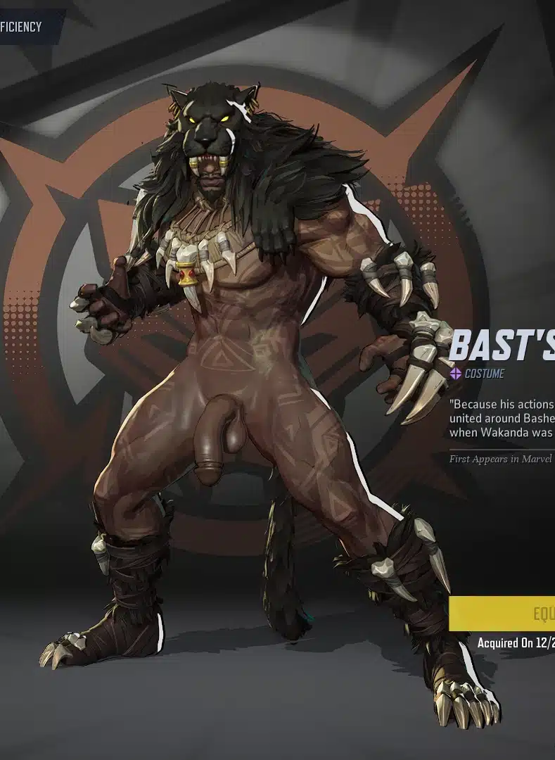Nude Black Panther Mod for Marvel Rivals: Experience Basts Chosen Skin