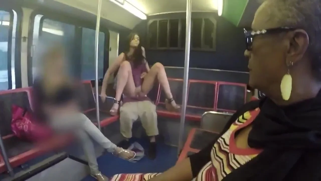 Public bus fucking on crowded MTA bus