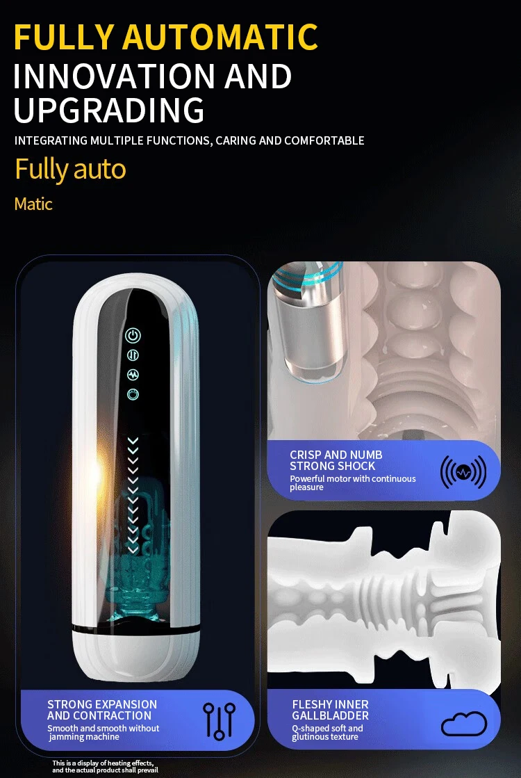 Telescopic Automatic Male Masturbator Vibrating Sucking Vagina Pusssy Masturbation Cup Blowjob Sex Machine Adults Men Toys 18