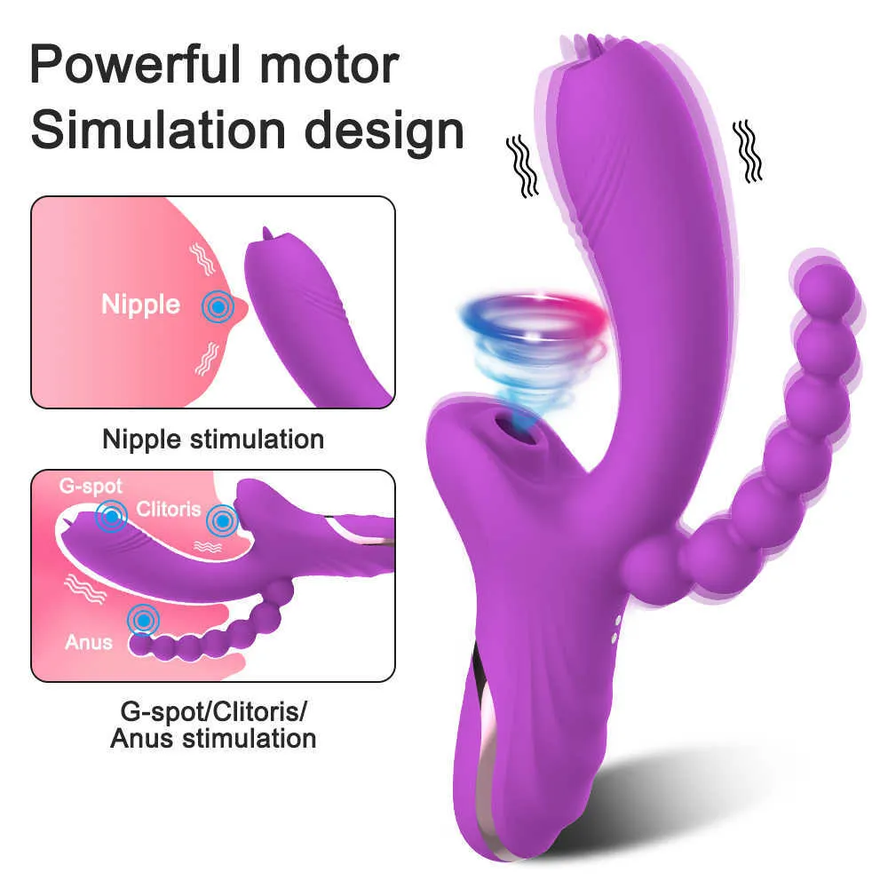 NXY Vibrators Clit Sucker Vibrator Tongue Vibrating Nipple Sucking Blowjob Clitoris Stimulator Etotic Dildo Sex Toys Goods For Adults 18 230809 From 3065