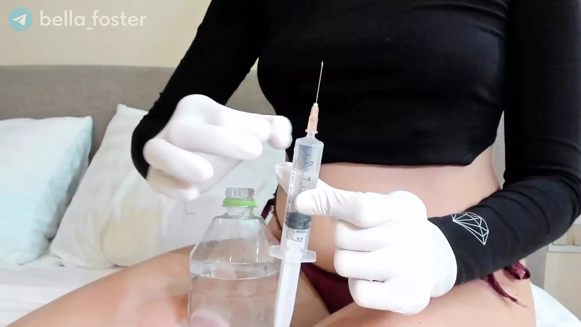 2 Injections in the Ass and Anal Masturbation: Fingering Porn feat. Bella Foster