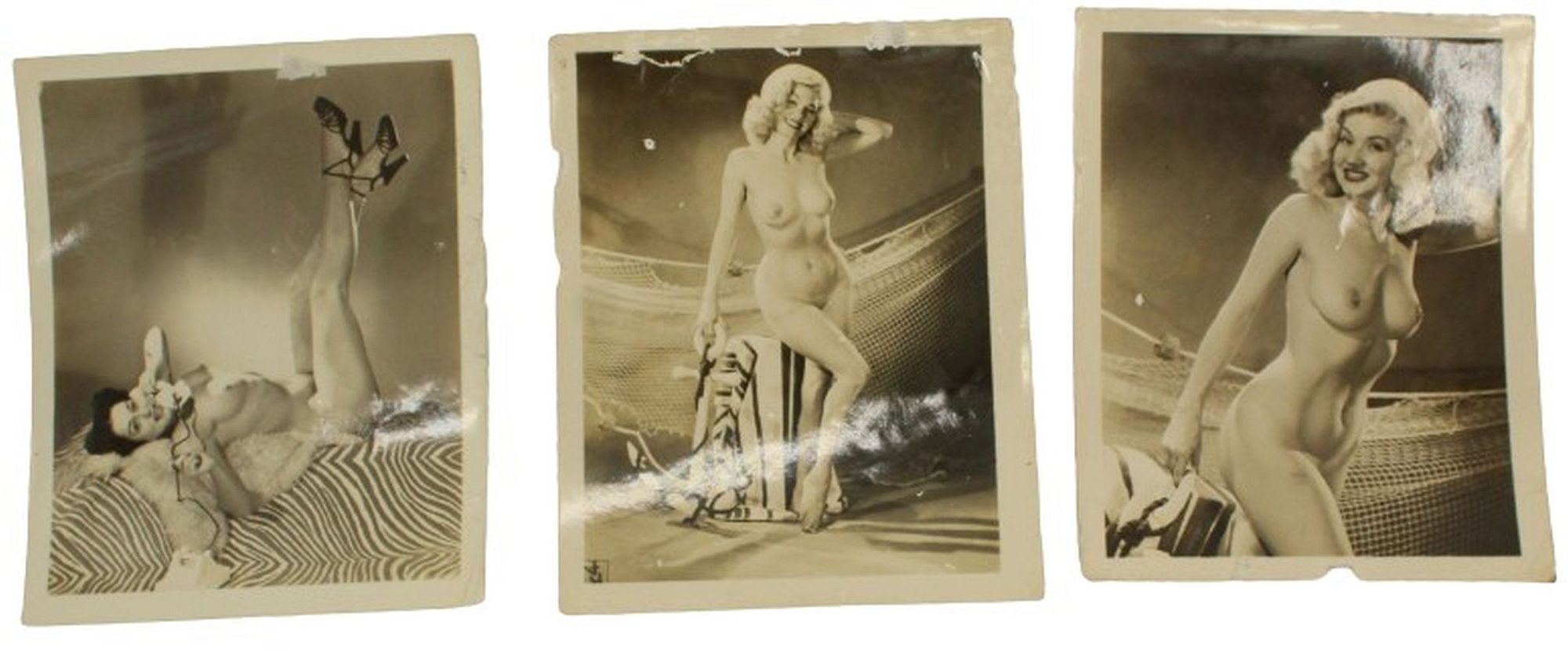 3 Rare Meg Myles Nude Hollywood Photos for sale at auction on 23rd March