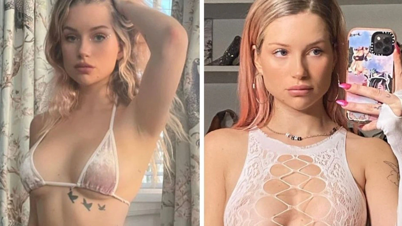 Sister of Kate Moss Lottie Moss goes topless in OnlyFans video after rehab