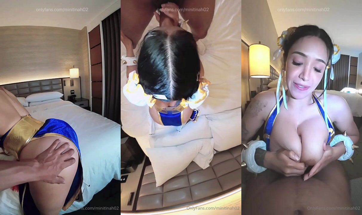 Minitinah nude xxx leaked Chun-Li cosplay fucking