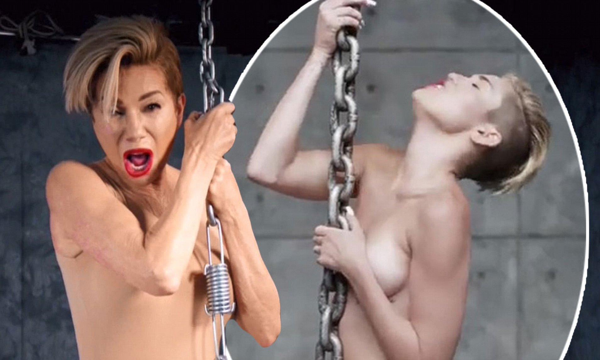 Kathie Lee Gifford parodies Miley Cyrus Wrecking Ball vid