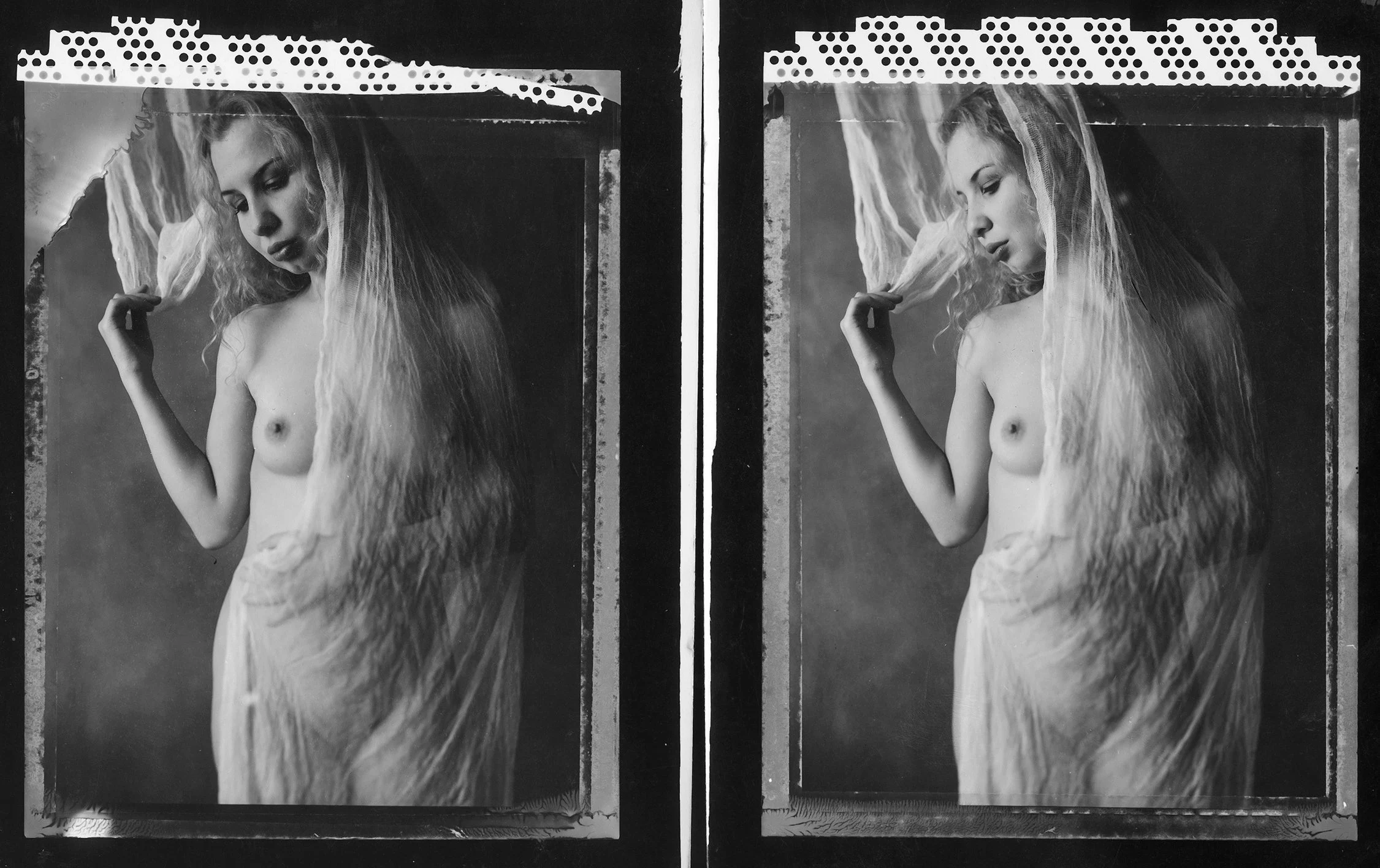 Vintage Polaroid Nudes set of 2