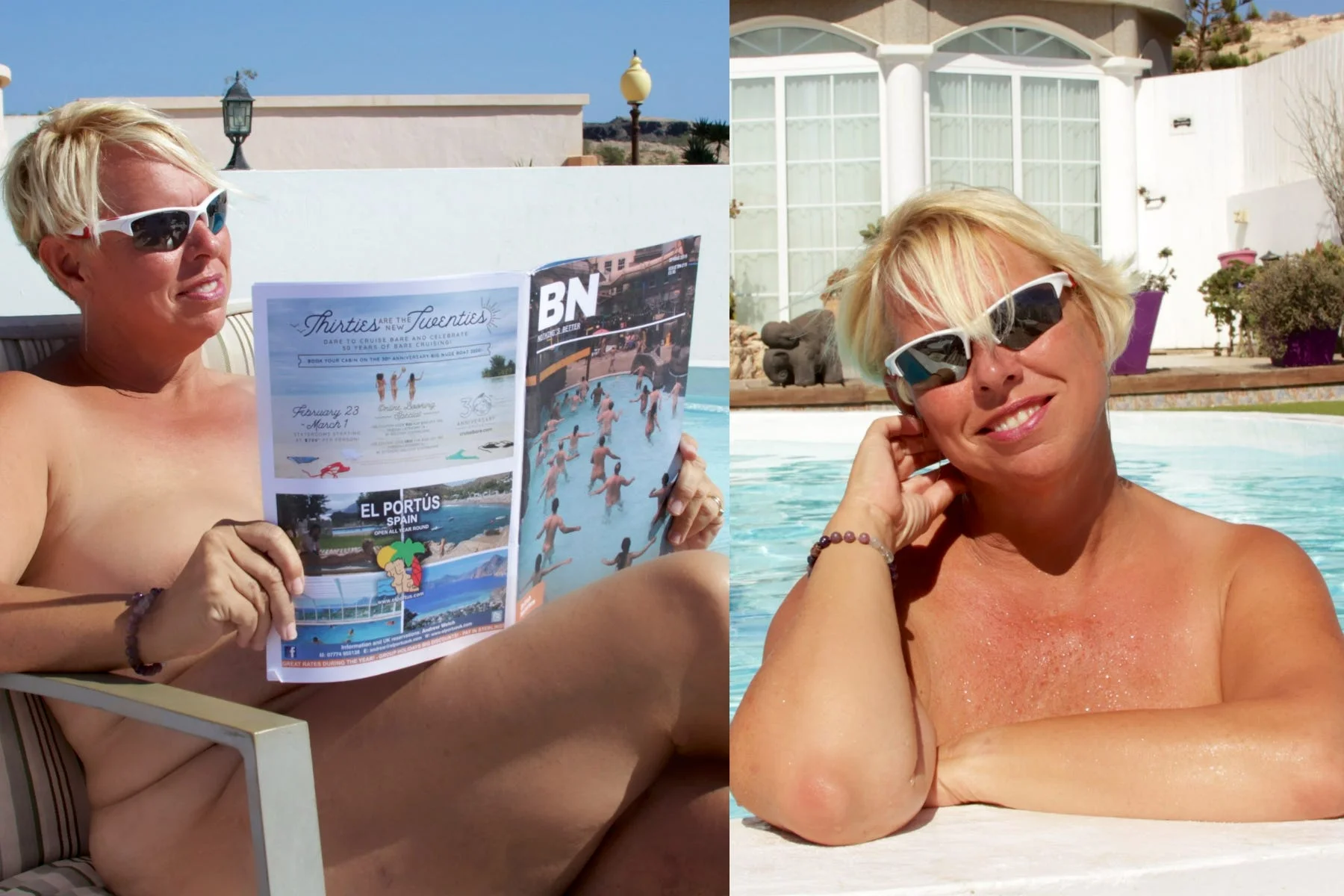 Divorcee liberated after turning her exs Canary Islands holiday home into nudist resort
