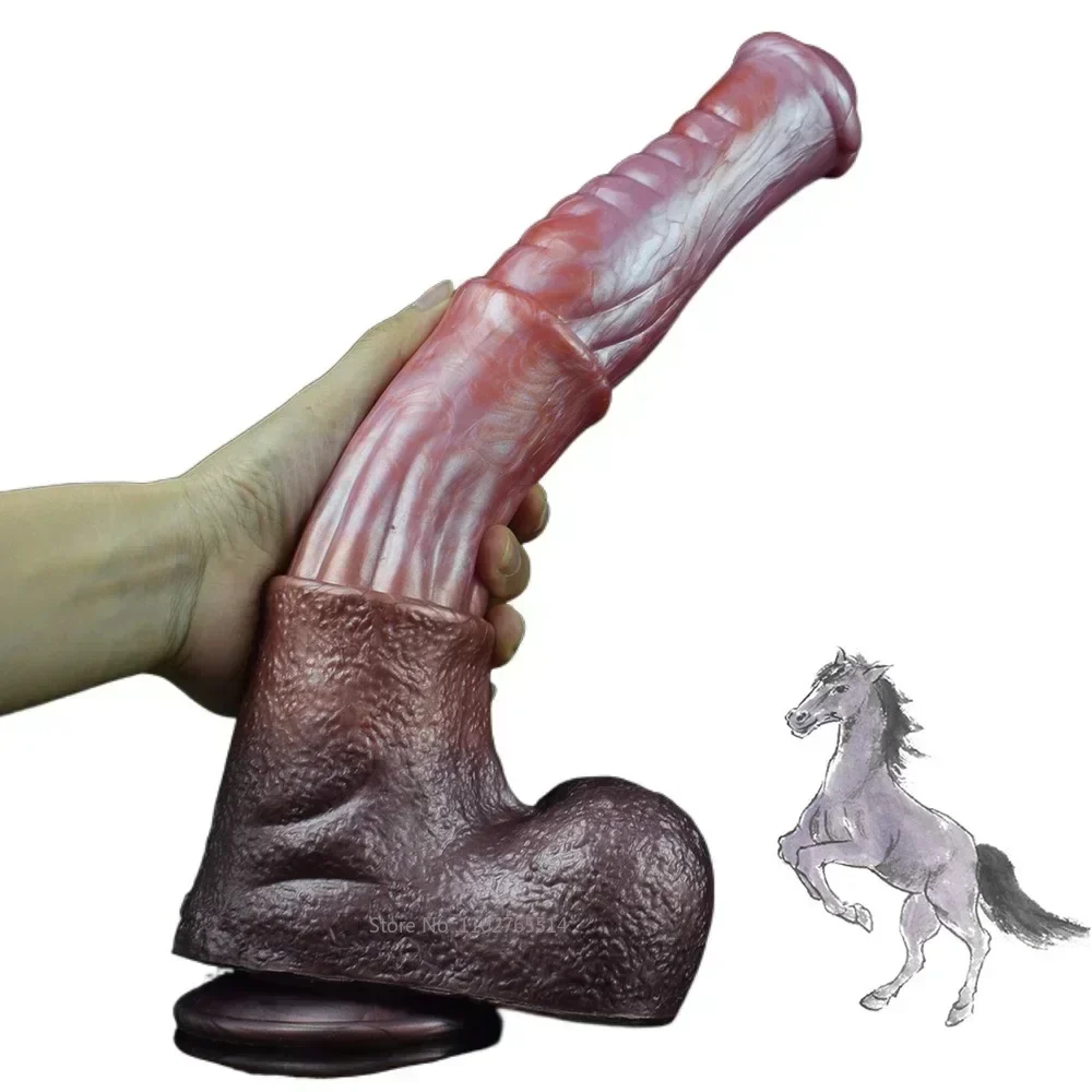 Big Testicle Horse Dildo Butt Plug