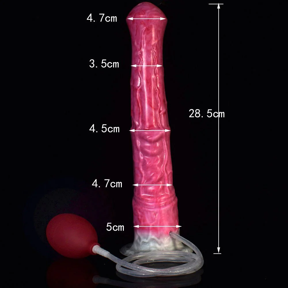 Ready for Fulfilling Ride with Ejaculating Horse Dildo?