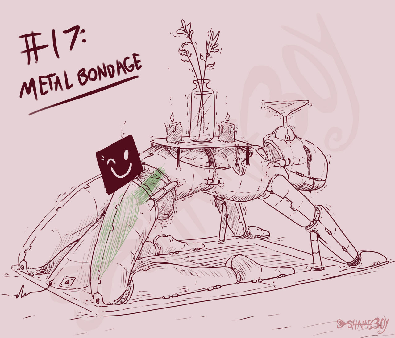 Kinktober21- 17 -Metal Bondage by S-h-a-m-eboy on DeviantArt