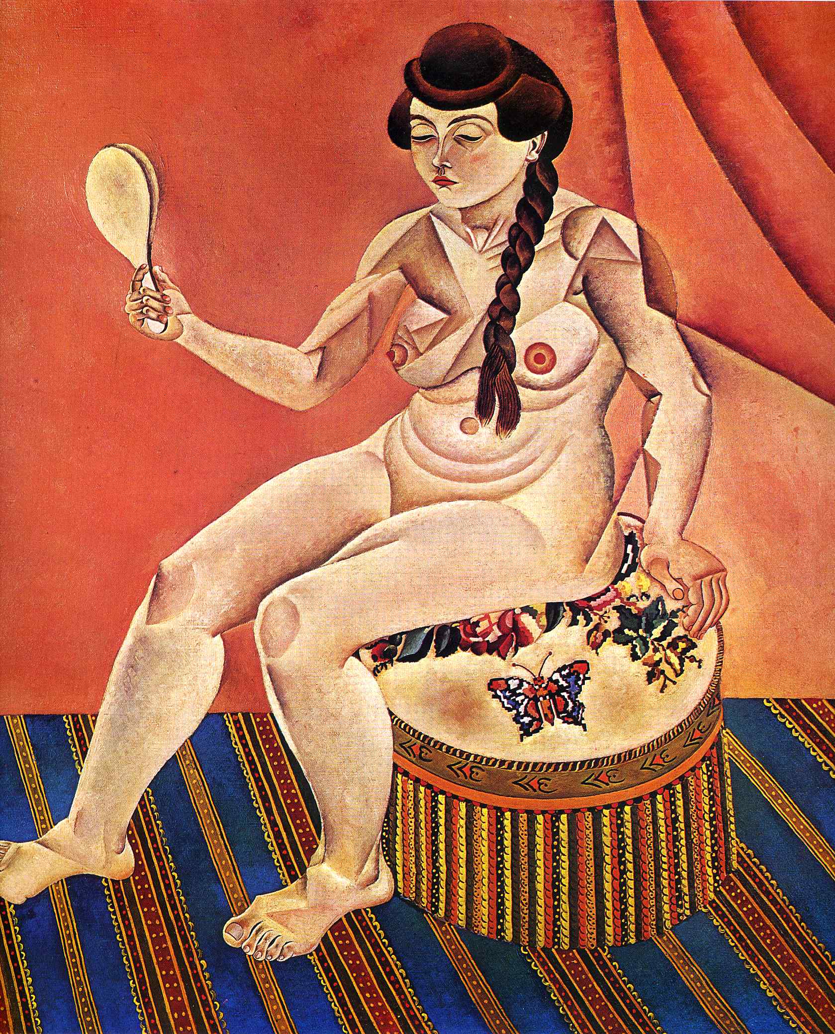 Nude with a Mirror 1919 by Joan Miro