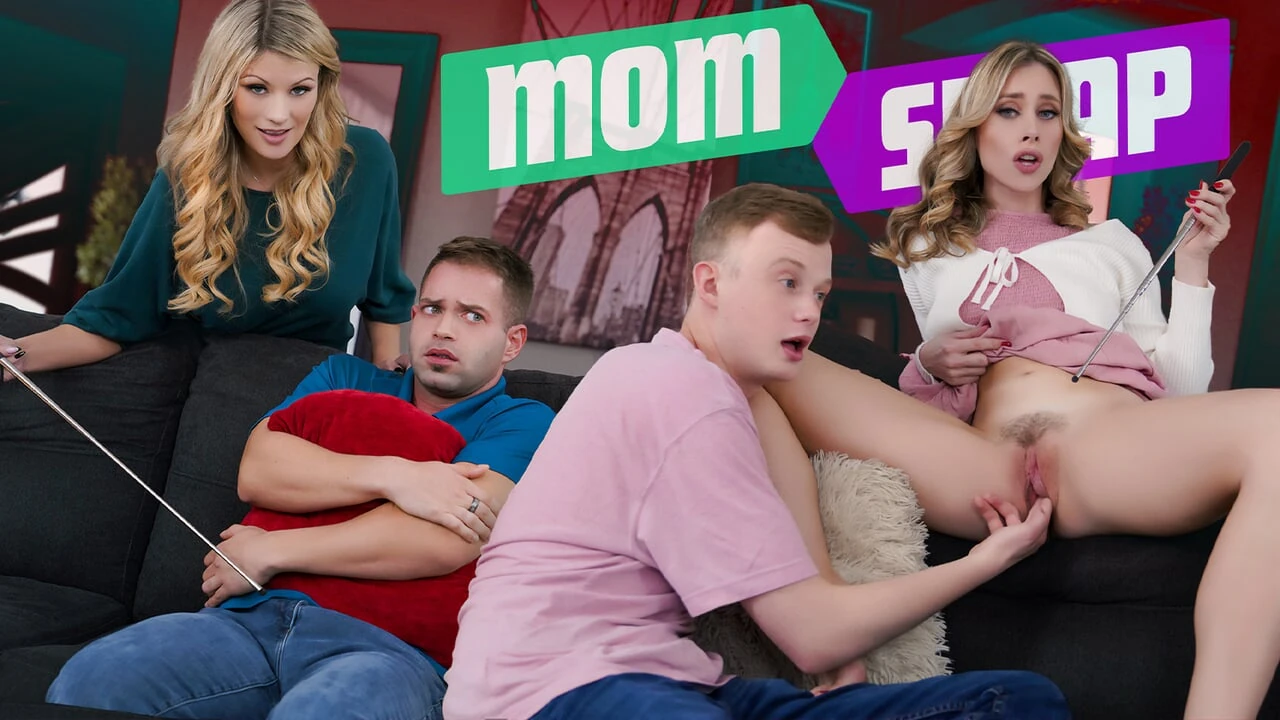 Step Moms Plot to get Impregnated by Each Others Stepson in a Wild Orgy