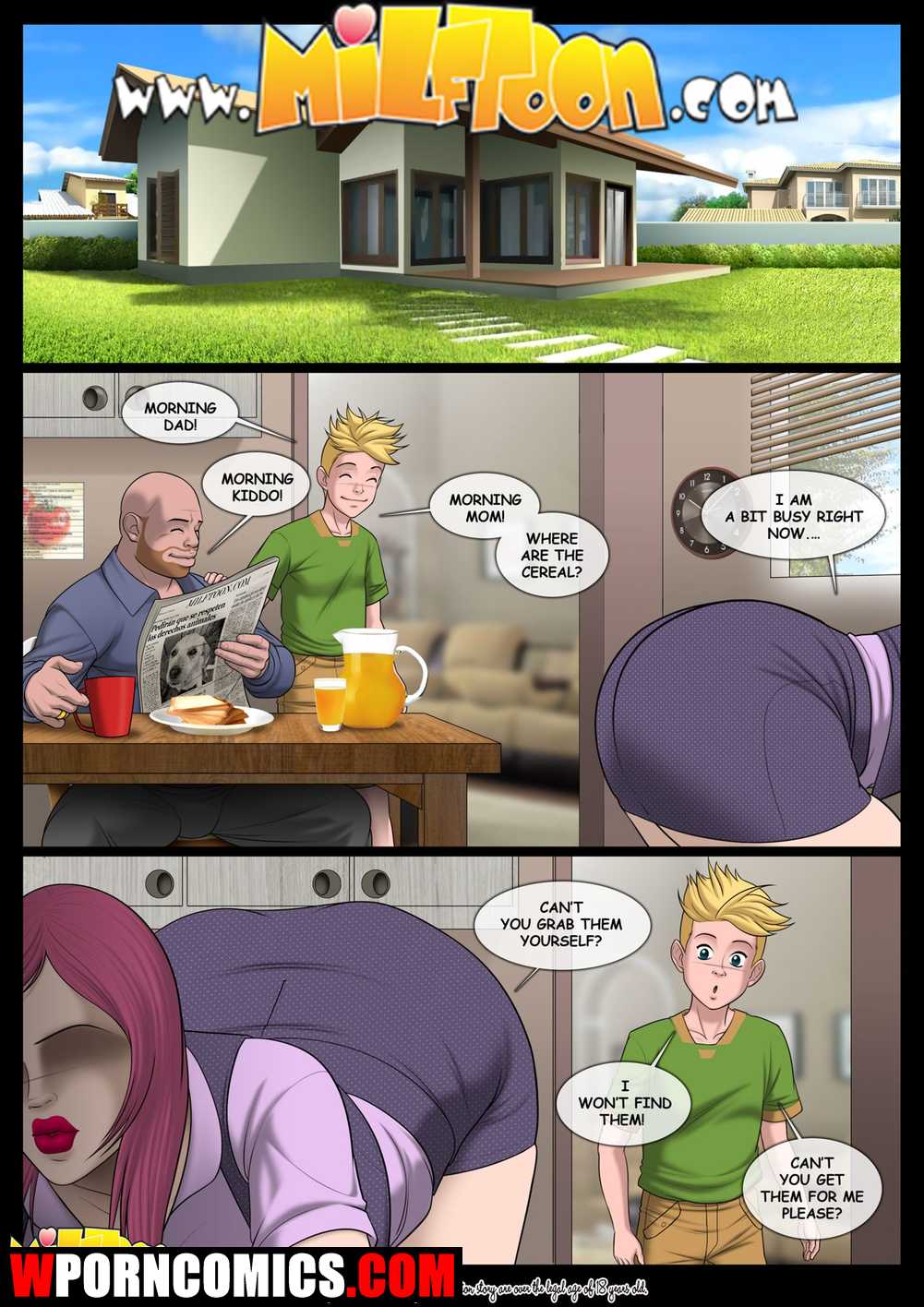 Porn comic Copy Dad. Sex comic guy saw his