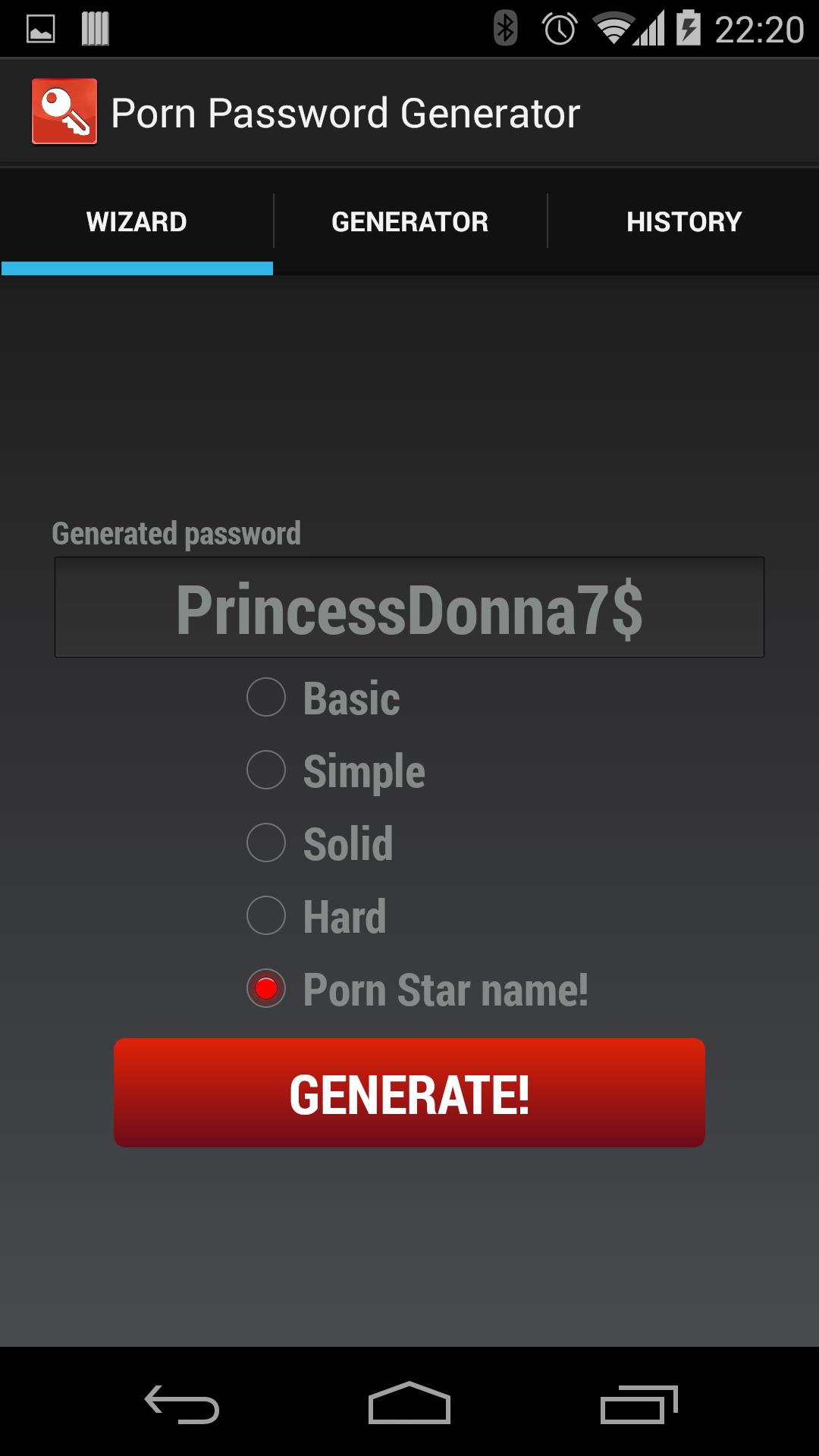 Porn Star Password Generator APK Android