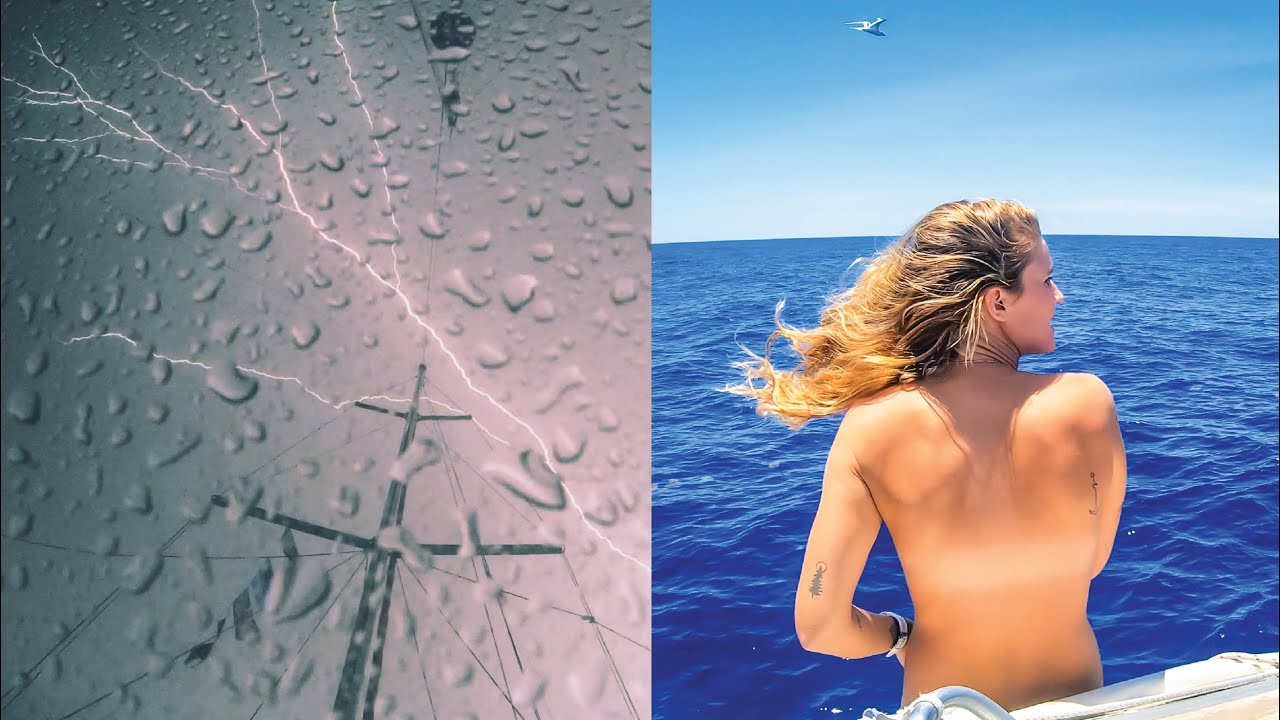 BERMUDA triangle- Lightning Storms Naked Swims! SV Delos Ep. 244
