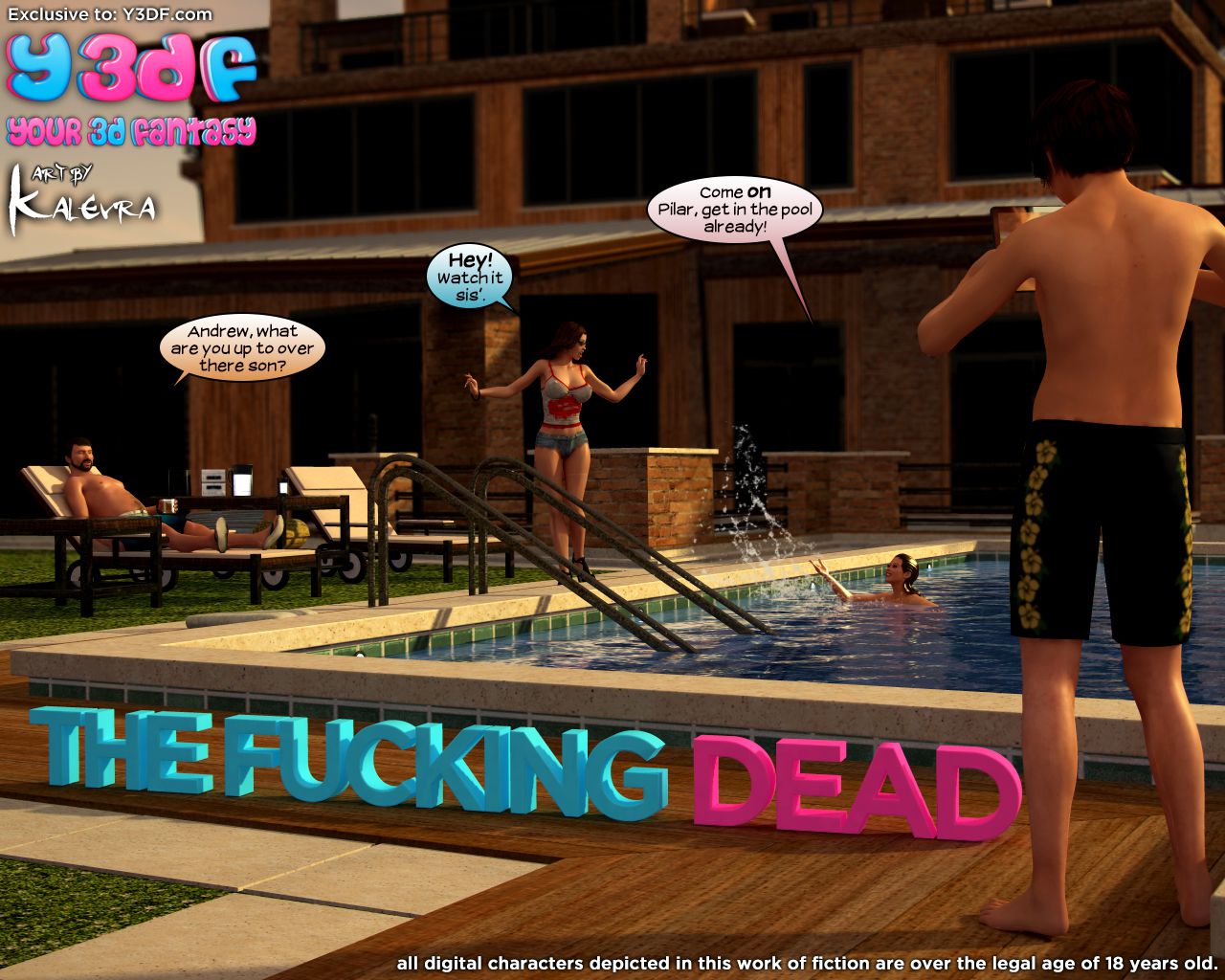 The Fucking Dead Y3DF Porn Comic