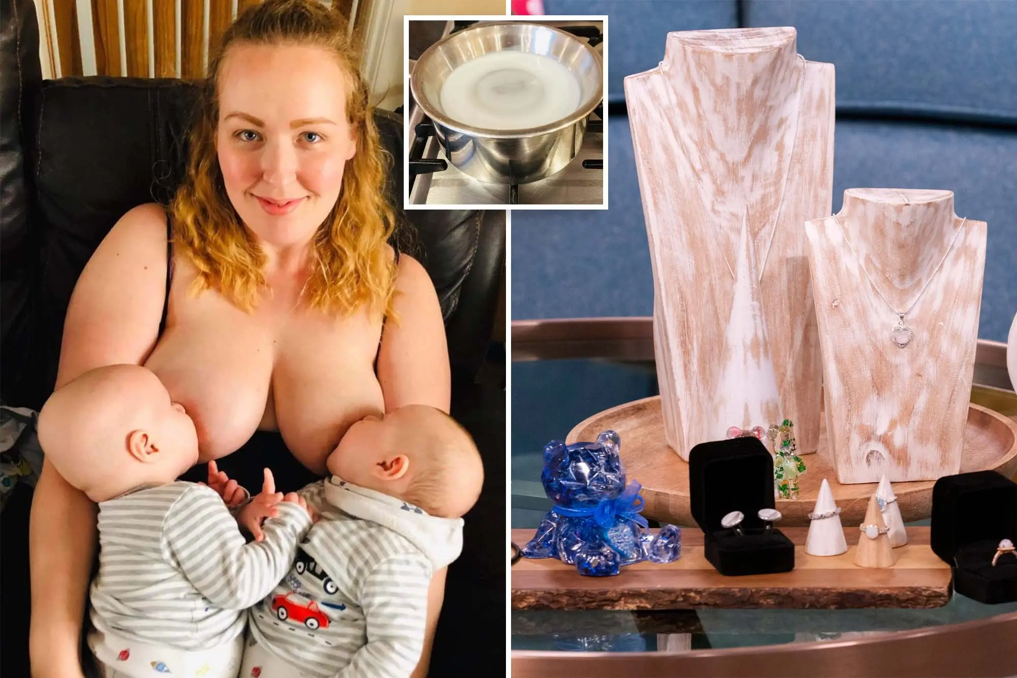 British mom makes jewelry out of her own breast milk