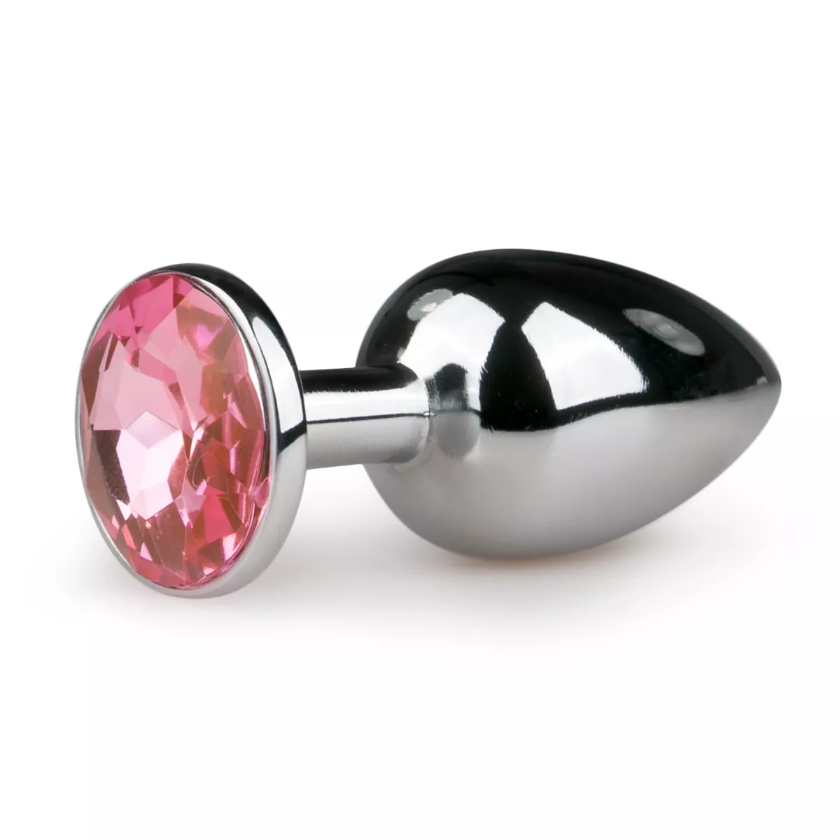 Metal Butt Plug SilverPink
