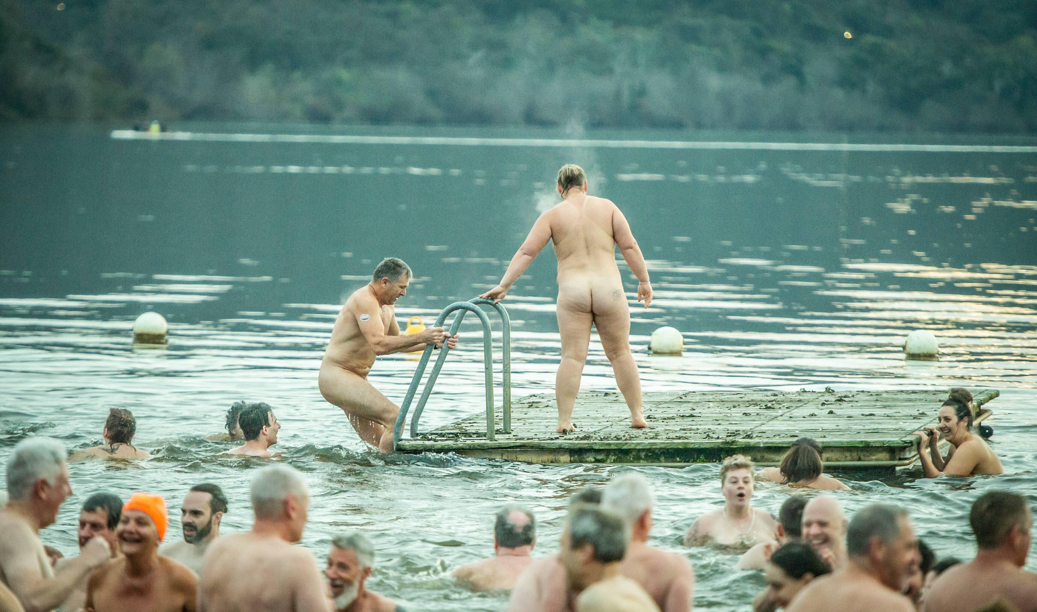 Canberrans strip naked for the Ian Lindeman Memorial Winter Solstice Swim