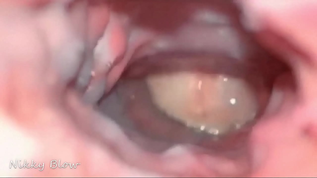 Hev cum insde me while the camera was inside my pussy