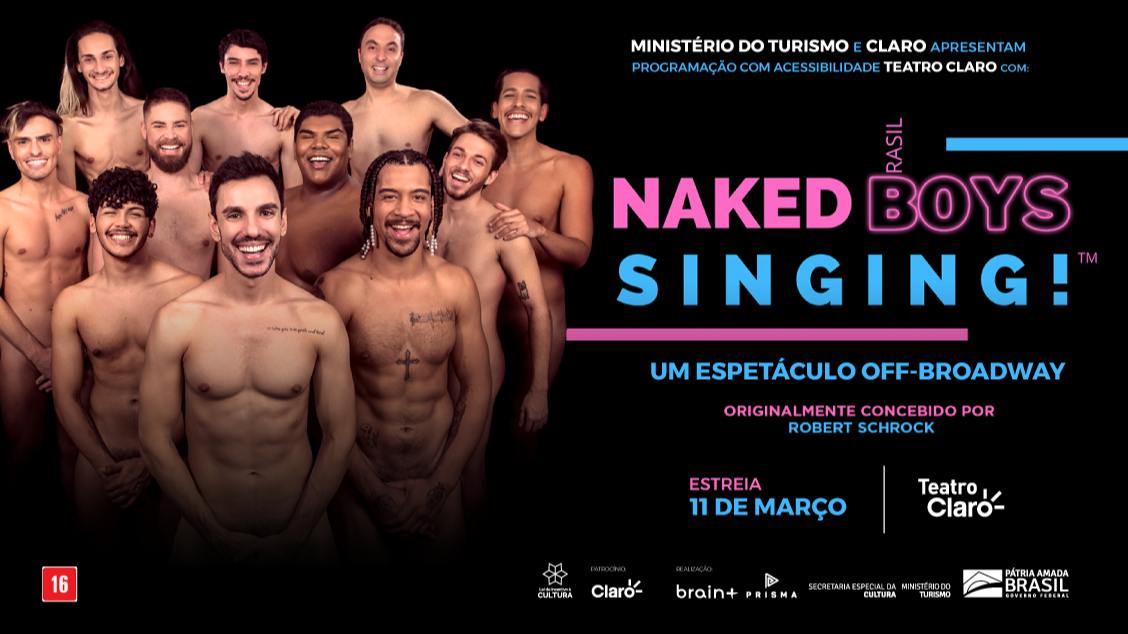 NAKED BOYS SINGING no Teatro Claro Rio