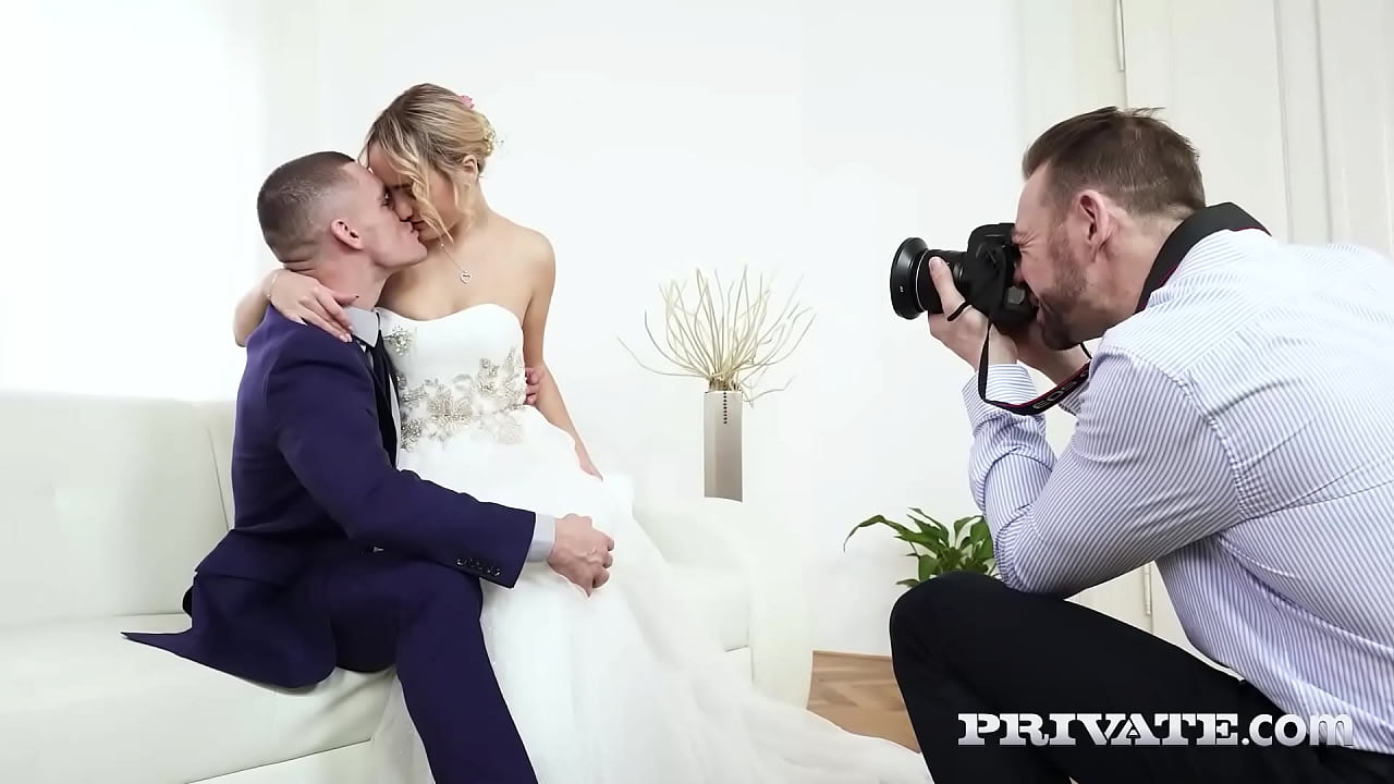 Lustful bride Anna Khara wants to do a threesome to know if her future husband is up to par! Watch her ass take two rock hard dicks in her wedding photoshoot! Full