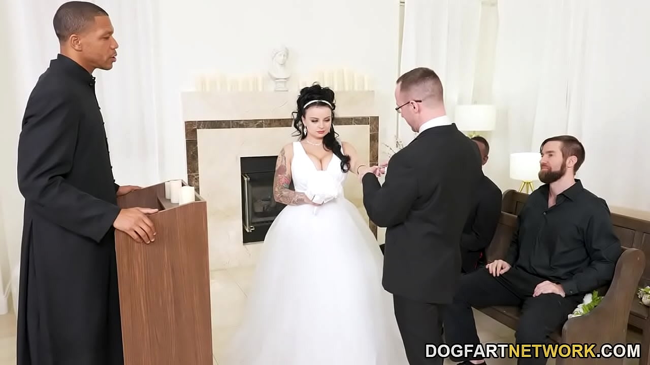 Payton Preslees Wedding Turns Rough Interracial Threesome