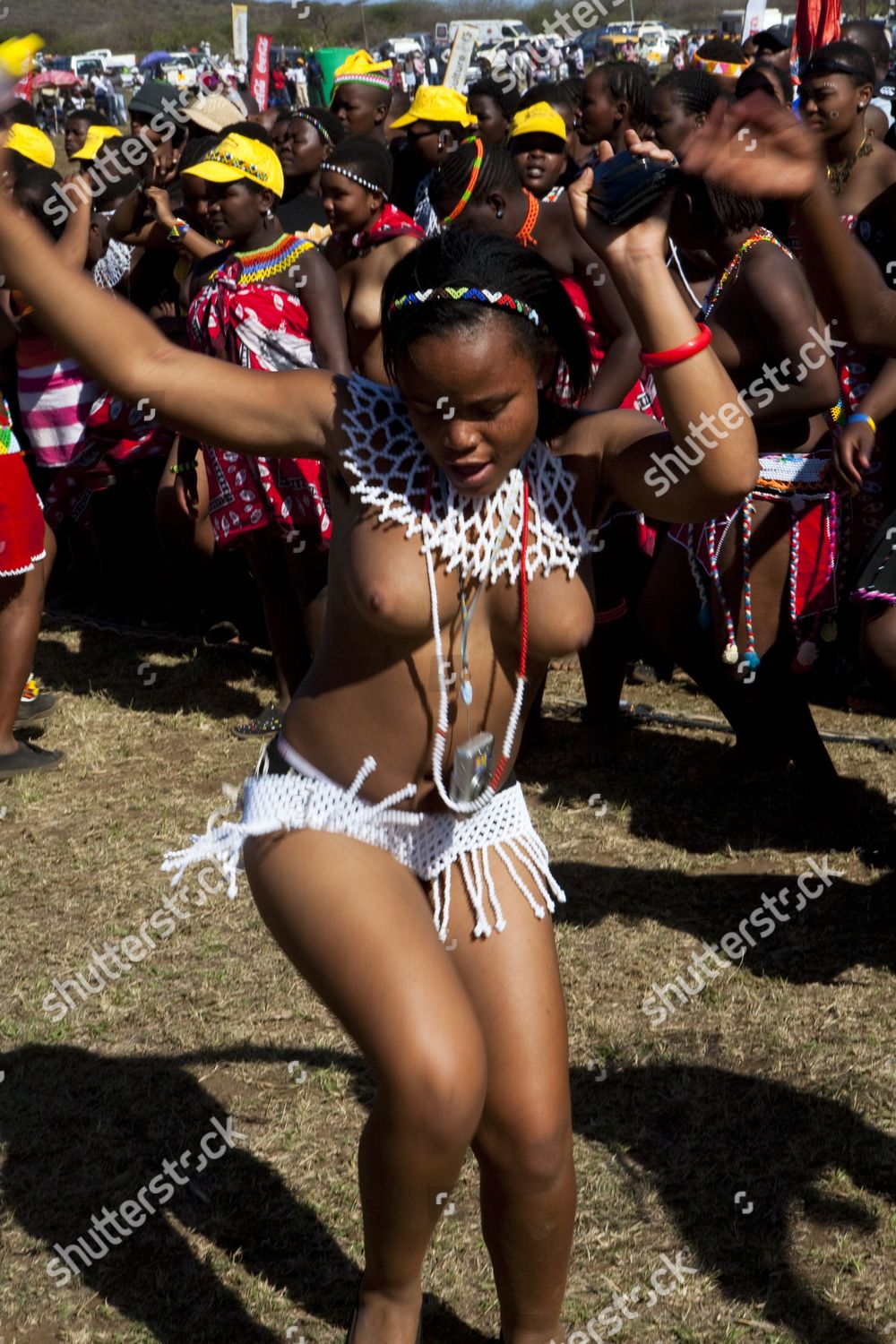 Zulu Maidens Perform Annual Reed Dance Editorial Stock Photo