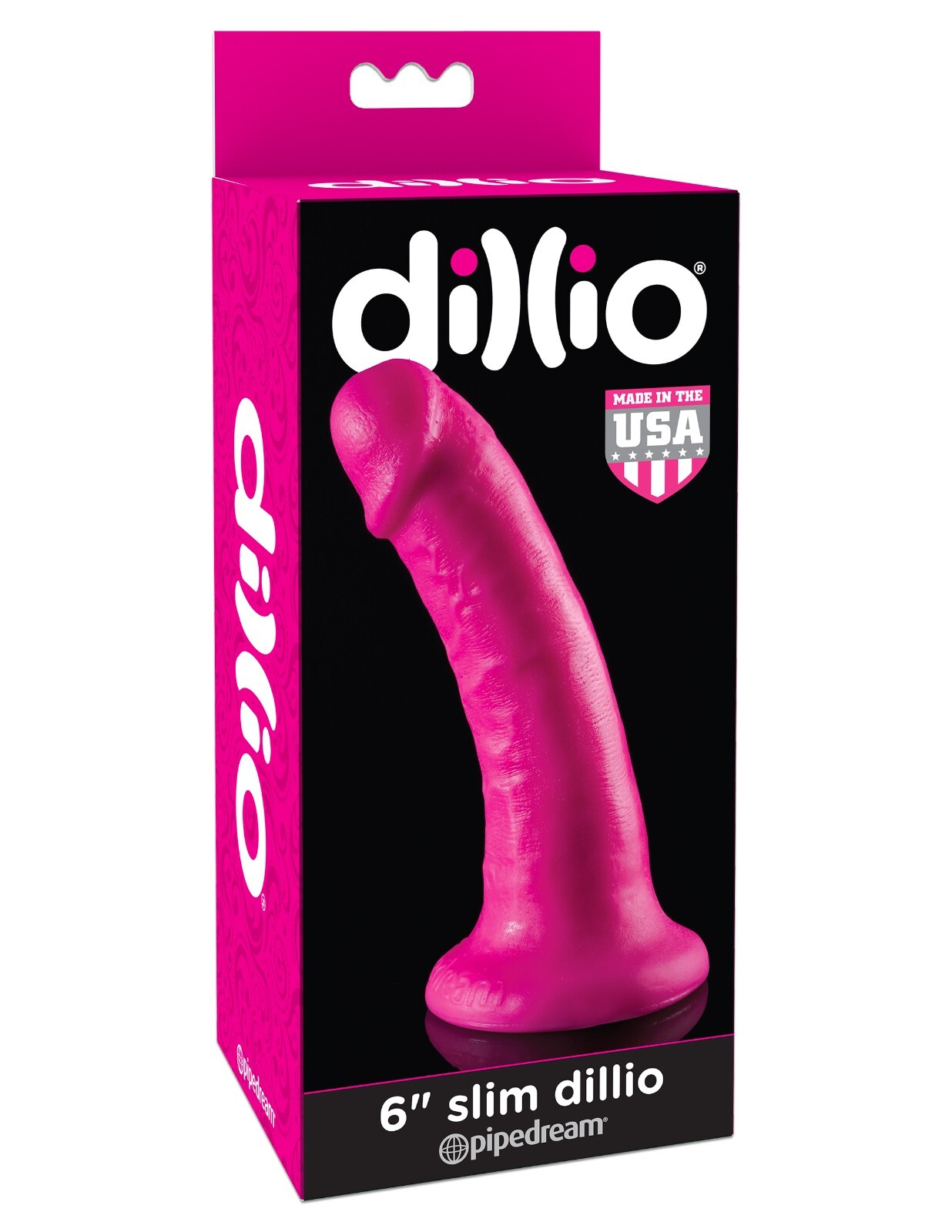 Pipedream Dillio 6 Slim Dillio Pink