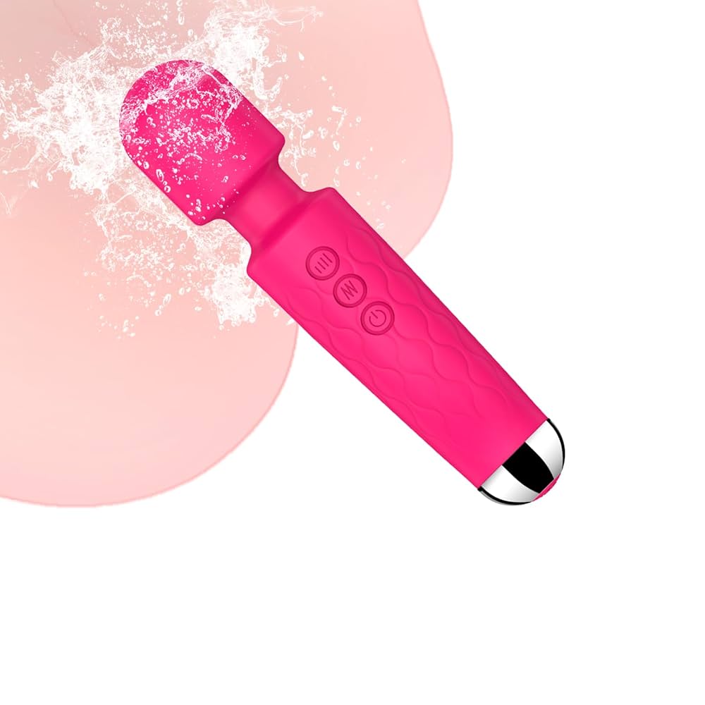 : Vibrator WandAdult Sex Toy Wand G Spot Dildo Clit Vibrator Sex VibratorsClitoris Stimulationwith 8 Speeds 20 Patterns QuietFully WaterproofVibrating Wand for her Pleasure Rose Red : Health Household