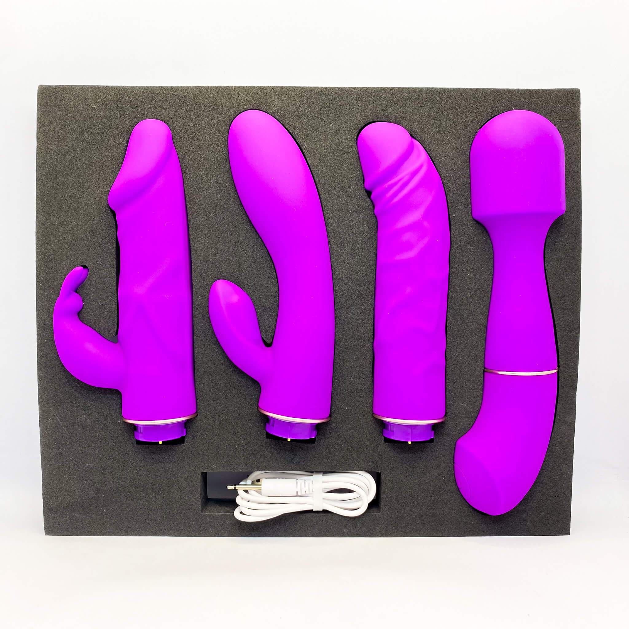 4 in 1 Clitoral and G Spot Rechargeable Vibrator Set