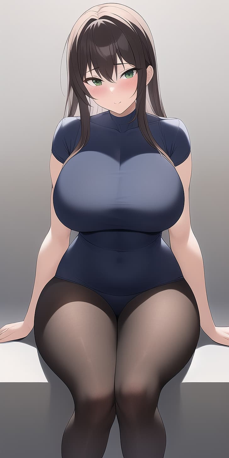 HD wallpaper: anime anime girls AI art big boobs vegefish solo artwork