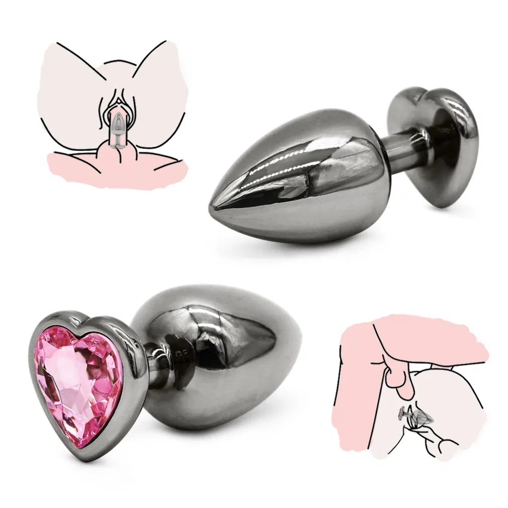 Dropship Heart Shaped Base With Jewelry Birth Stone -Anal-Play Rose Red 3PC Heart Shaped Rose Red Base With Jewelry Birth Stone Butt-Anal-Play Adult Sex Toys to Sell Online at a Lower Price