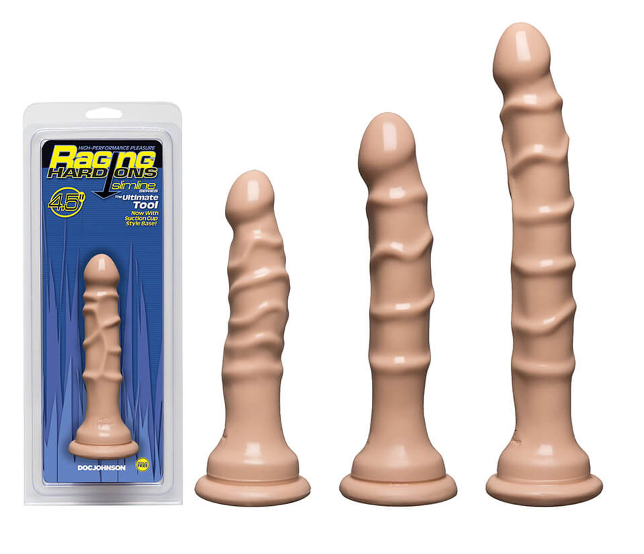 Raging Slimline Anal Probe with Suction Cup Base