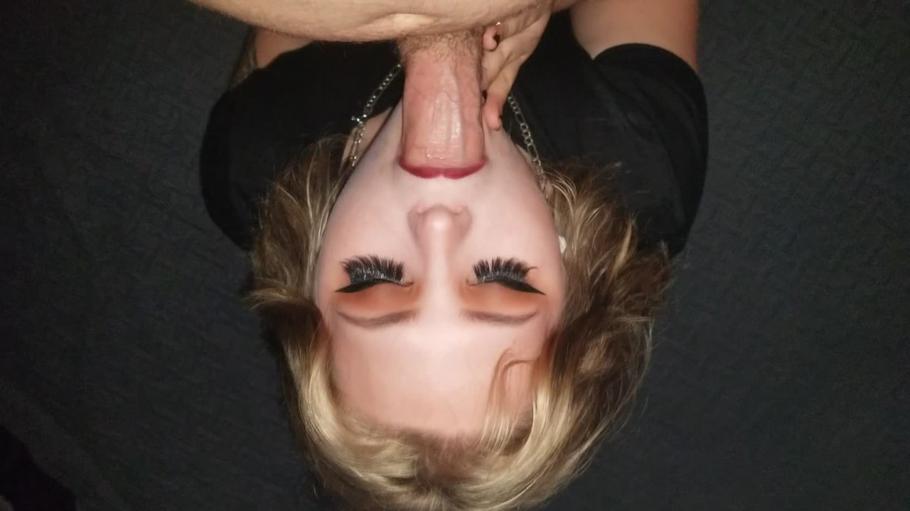 On my knees for a deep throat fuck