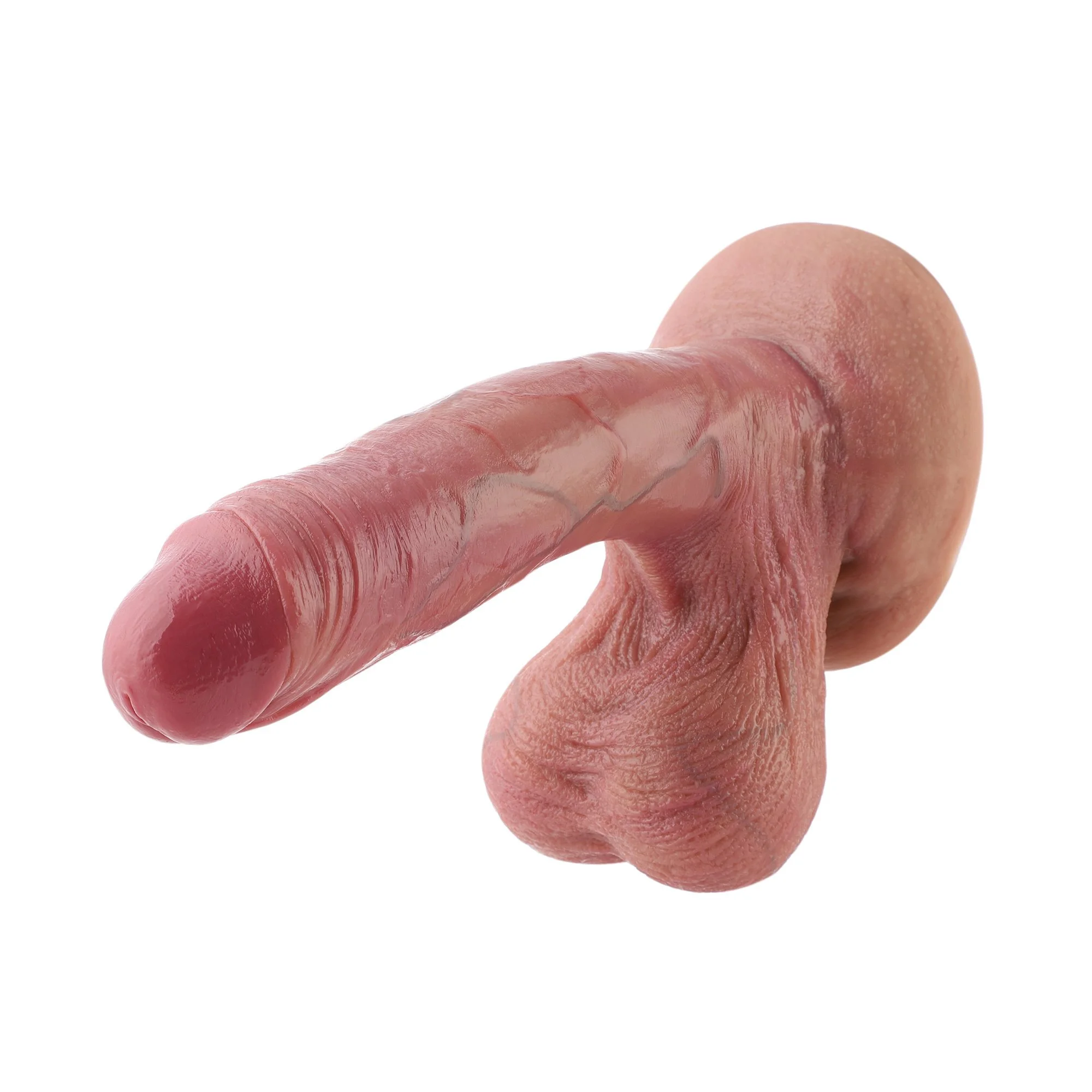 Realistischer Dildo KlicLok und Saugnapf 25 CM Beige