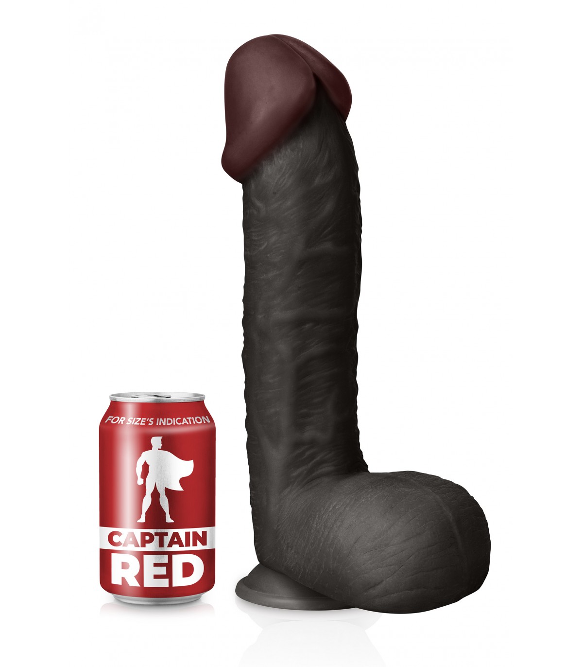 REALISTISCHER SCHWARZER PENIS DER SUPER 30 CM