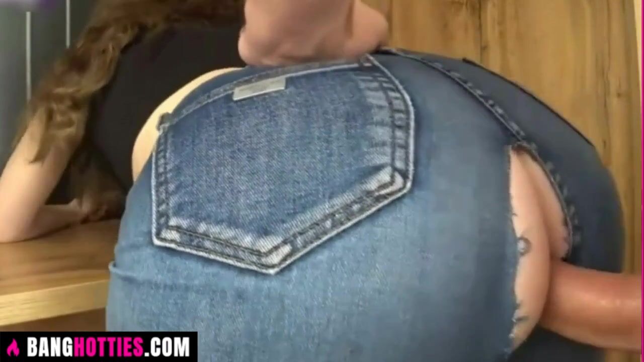 Hot Teen Stepdaughter Fucked Through A Hole In Jeans POV