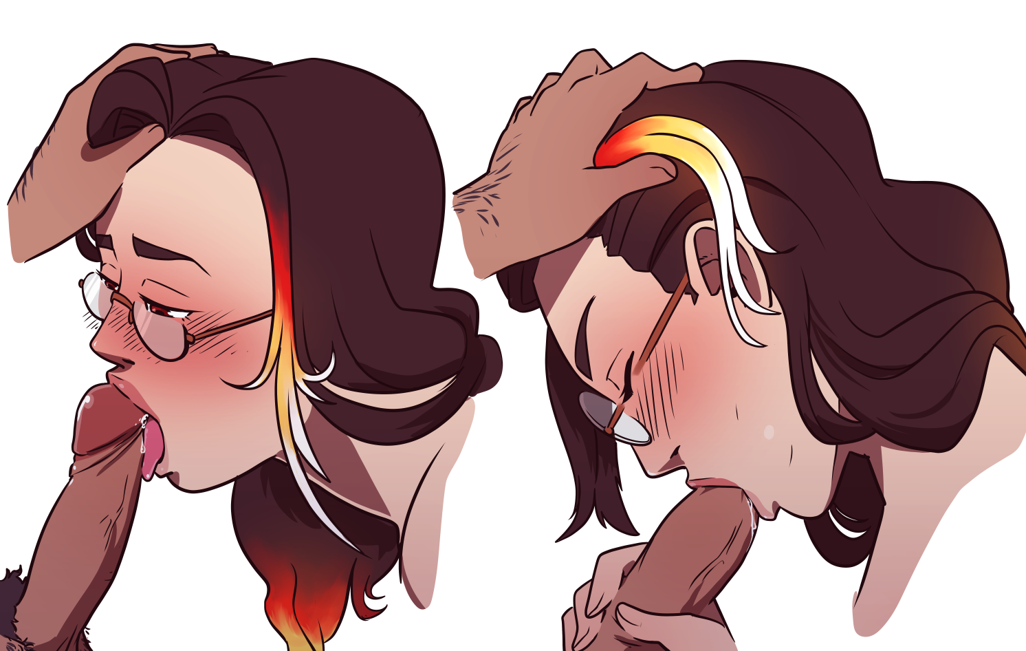 Iris learning the Blowjob by Viktormon