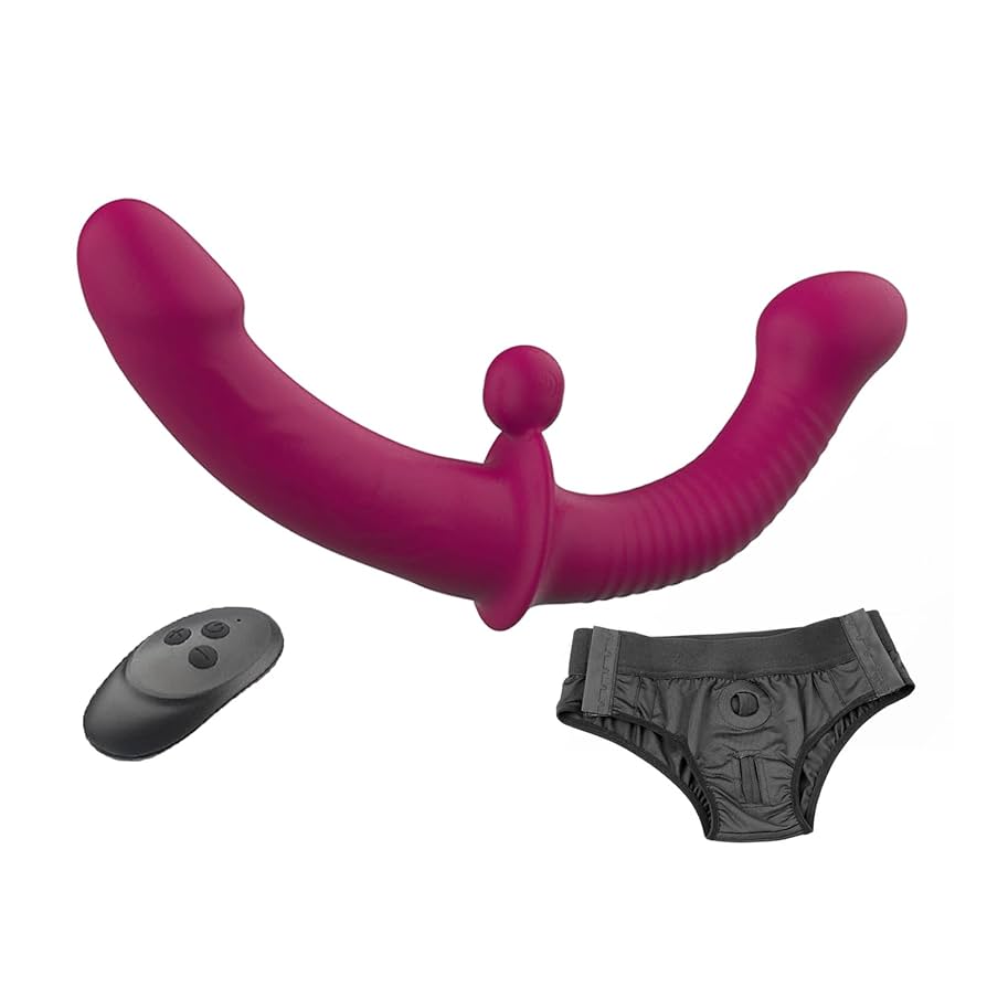 ChicLSQ Double Dildo Vibrator Sexy Underwear 2 PiecesSet Gay Lesbian Dildo Panties Sexy Fake Wear Trousers Underwear Bondage Sex Toy for Women Men AB : Amazon.co.uk: Health Personal Care