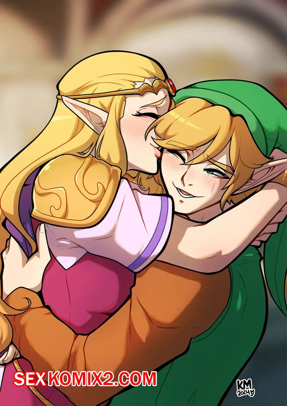 Legend Zelda.. Link and Zelda. kinkymation.