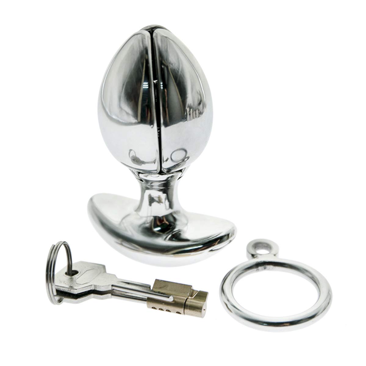 : Opening Lotus Anal Plug Heavy Duty Stainless Steel Anal Trainer Butt Expander with Lock : Health Household