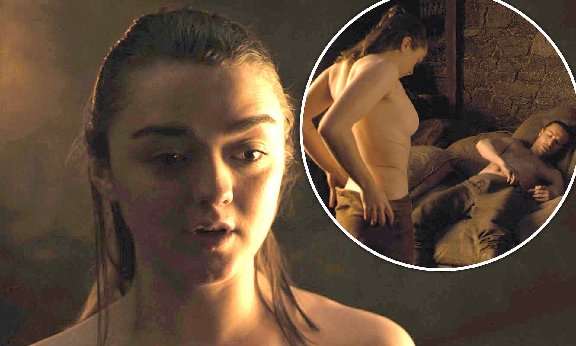 Game Of Thrones star Maisie Williams admits she thought Aryas sex scene was a prank